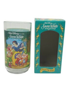 Walt Disney Snow White Plastic Glass 1994 Burger King Collector Series Boxed